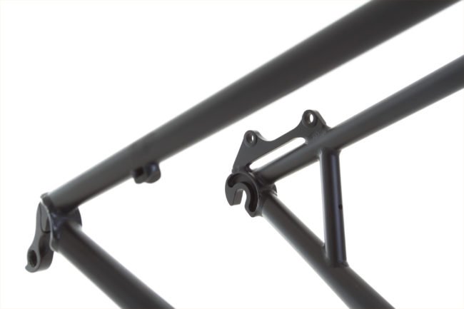 photo of standard rear bicycle frame drop outs