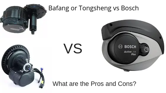 moteur bafang et tongsheng par rapport au moteur bosch ebike