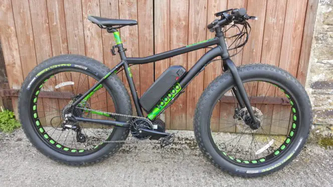 voodoo wazoo electric fat bike fitted with a bafang bbshd