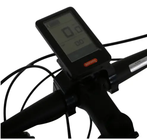 bafang dp c10 display fitted to the lombardo valderice electric mountain bike