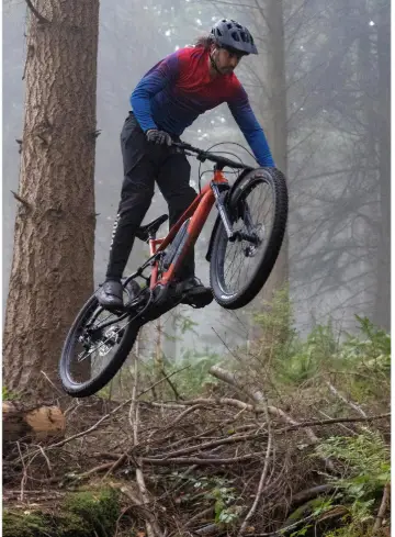 voodoo zobop electric mountain bike airborne jump