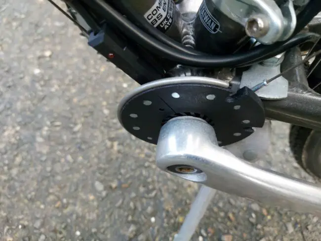 yose power ebike kit sensor de pedal instalado